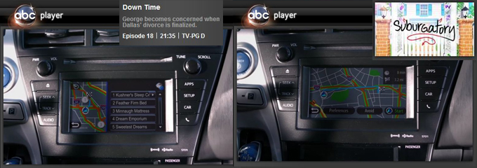 Toyota Navigation Screens